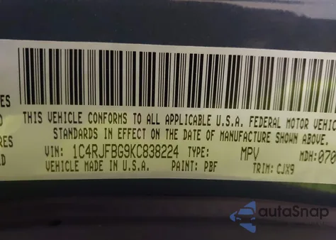2019 Jeep Grand Cherokee Limited 4X4 from USA, damaged, VIN 1C4RJFBG9KC838224